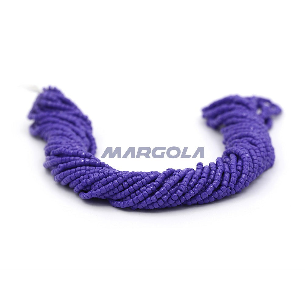 3 Cut 9/0 Blue Opaque Preciosa Ornela Beads