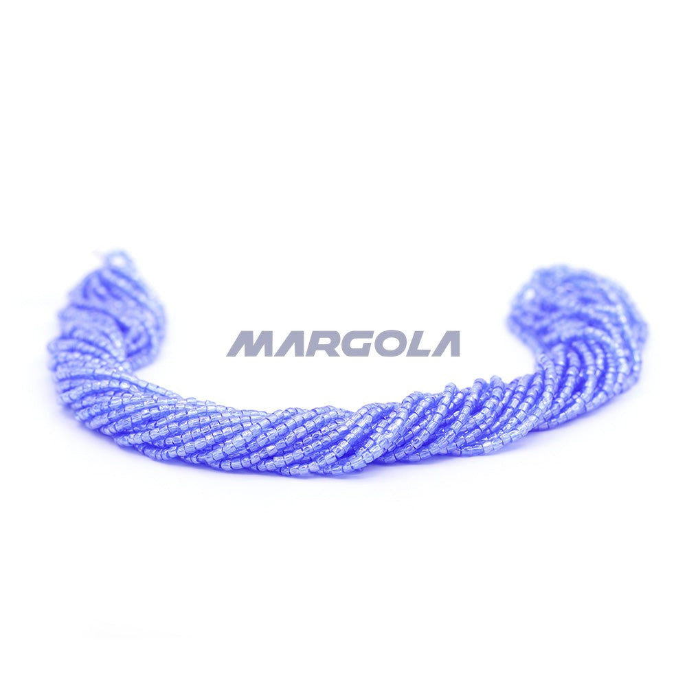 3 Cut 9/0 Light Sapphire Transparent Luster Preciosa Ornela Beads