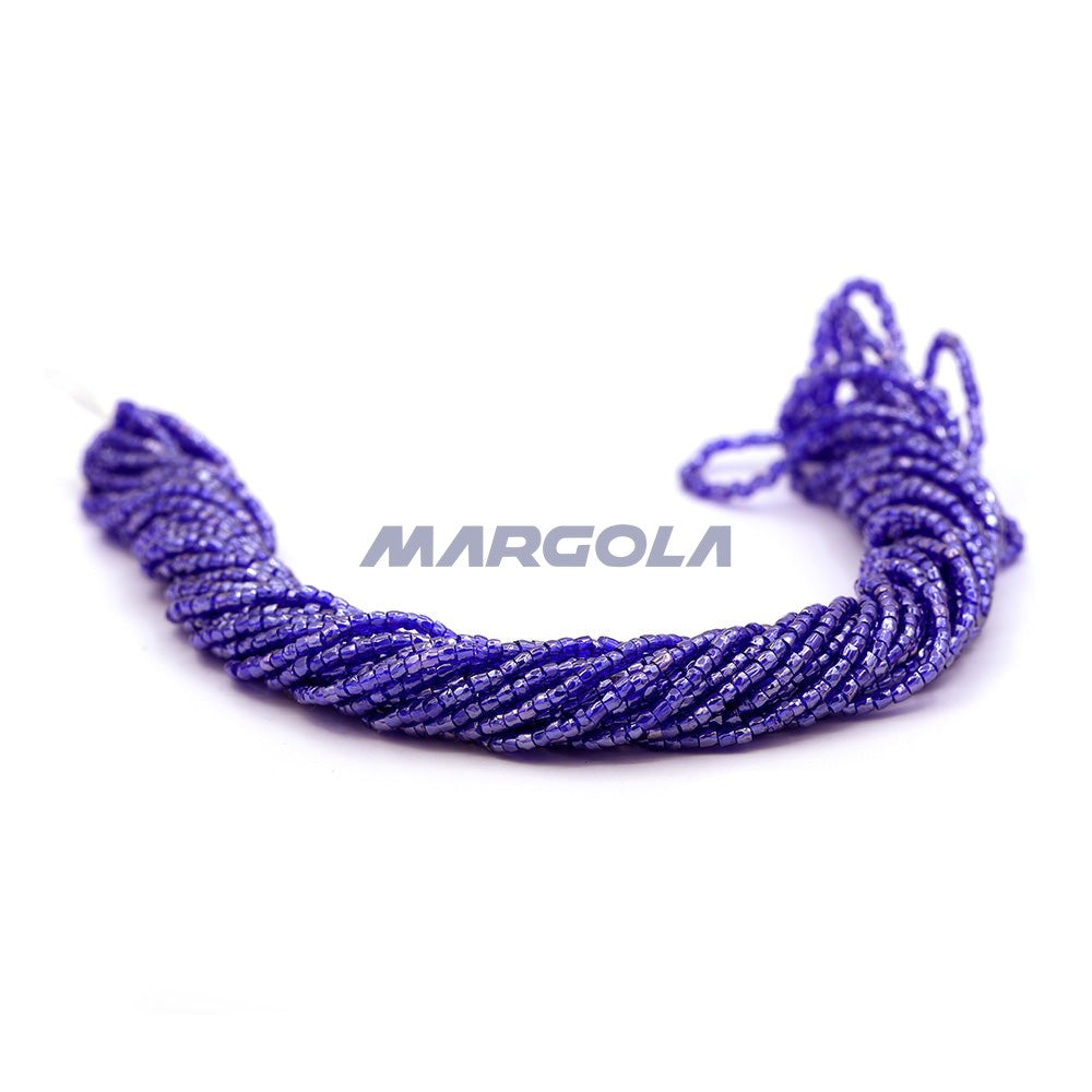 3 Cut 9/0 Coblalt Transparent Luster Preciosa Ornela Beads