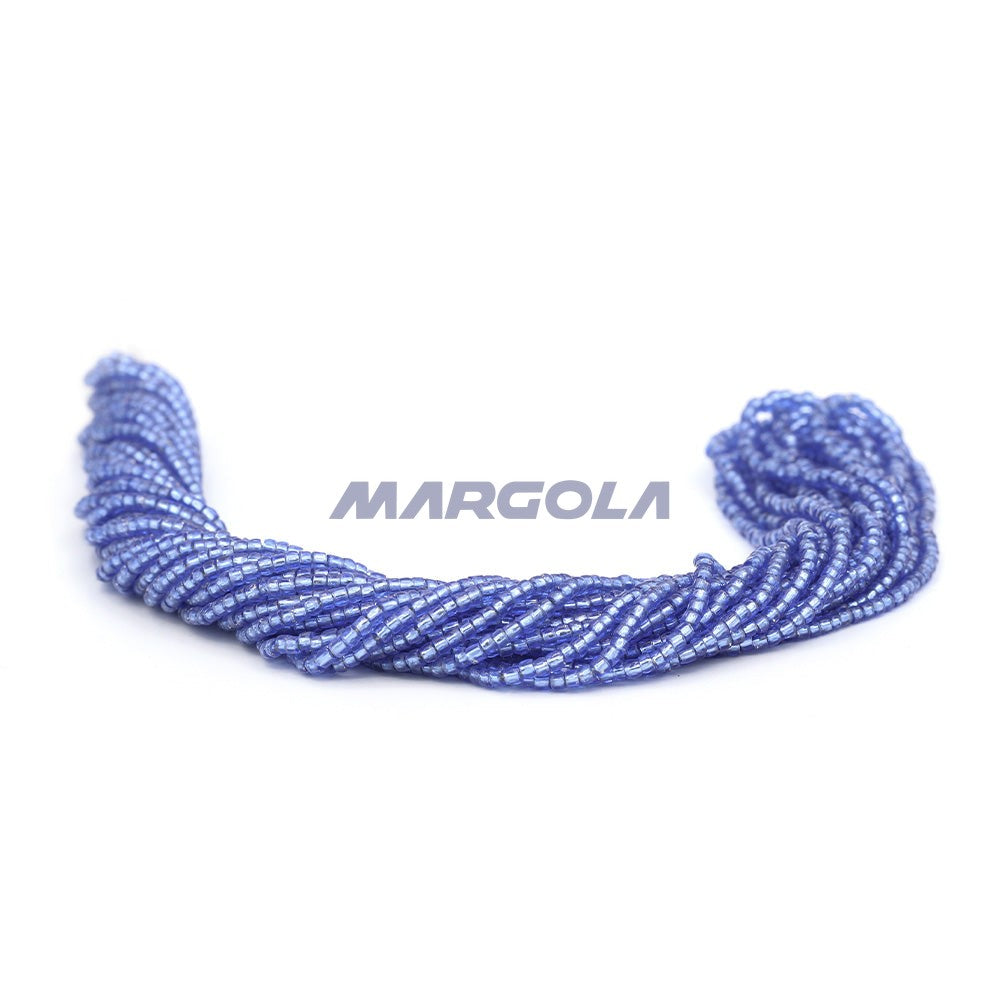 3 Cut 9/0 Light Sapphire Transparent Silver Lined Preciosa Ornela Beads