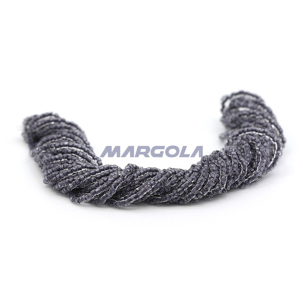 3 Cut 9/0 Crystal Luster Black Lined Preciosa Ornela Beads
