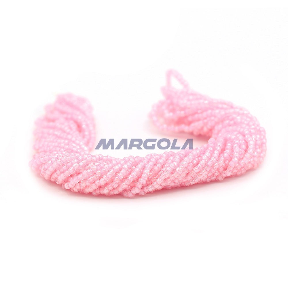3 Cut 9/0 Crystal Luster Lavender Lined Preciosa Ornela Beads