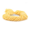 3 Cut 9/0 Crystal Luster Yellow Lined Preciosa Ornela Beads