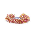 Faceted Czech Glass Fire Polished Multi Color Beads (Crystal, Citrine & Rose)