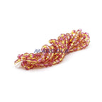 Faceted Czech Glass Fire Polished Multi Color Beads (Crystal, Citrine & Rose)