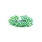 Faceted Czech Glass Fire Polished Multi Color Beads (Crystal, Aqua & Spearmint)