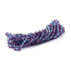 Faceted Czech Glass Fire Polished Multi Color Beads (Crystal, Fuchsia & Aqua)