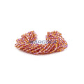 Faceted Czech Glass Fire Polished Multi Color Beads (Crystal, Amber & Pink)