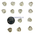 Sew On Glass Jewel Leaf 14mm Crystal