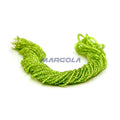 3 Cut 9/0 Peridot Transparent Silver Lined Preciosa Ornela Beads