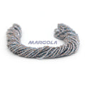 3 Cut 9/0 Aqua Luster Beige Lined Preciosa Ornela Beads