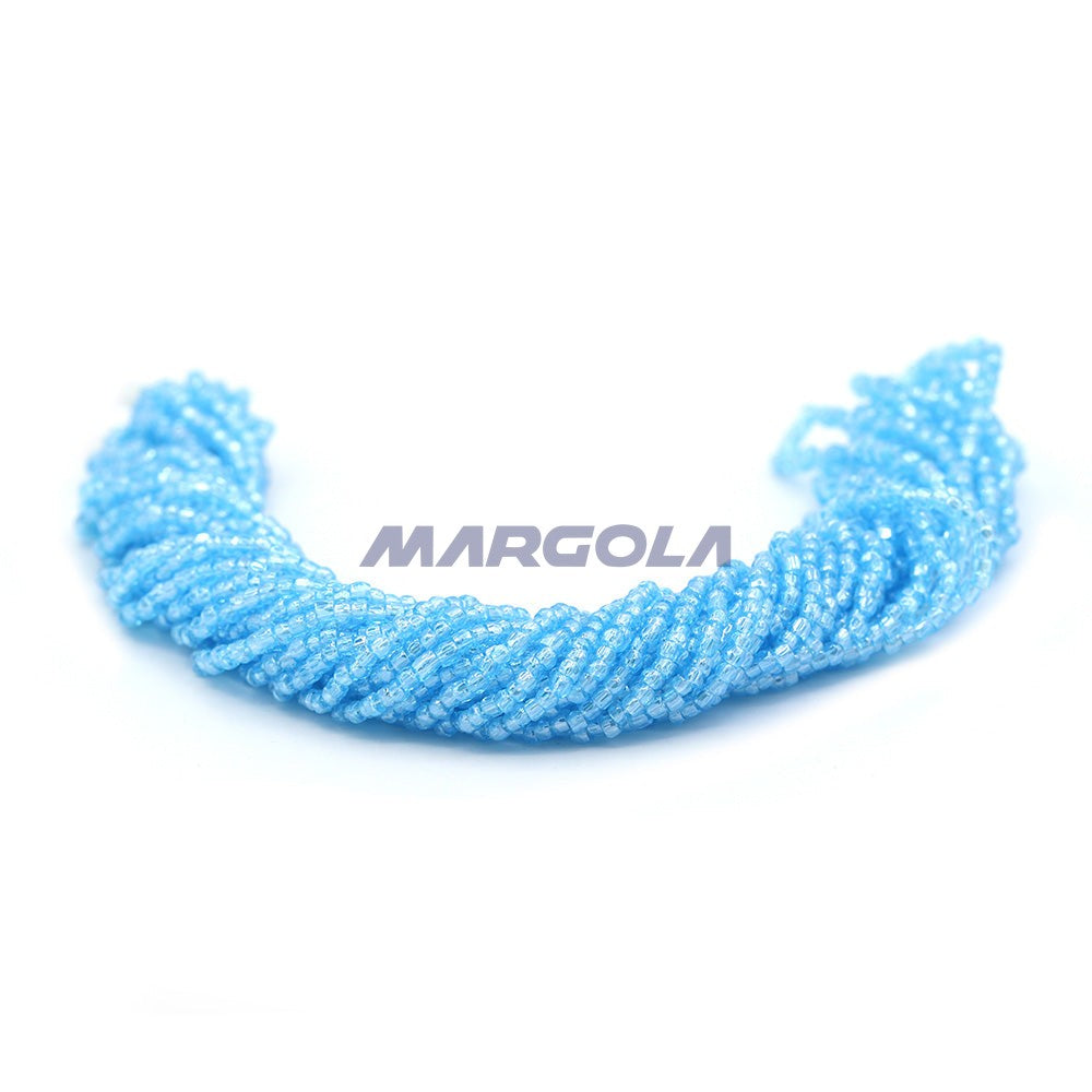 3 Cut 9/0 Aqua Transparent Luster Preciosa Ornela Beads