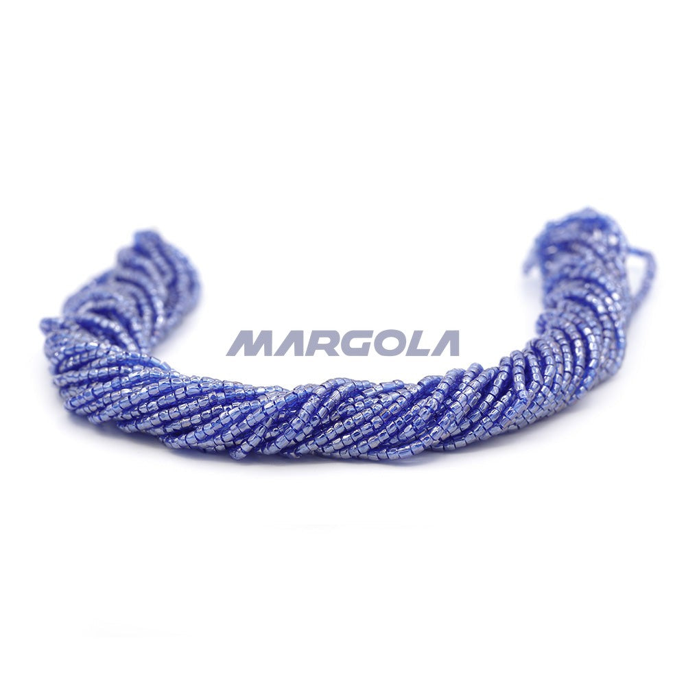 3 Cut 9/0 Capri Blue Transparent Luster Preciosa Ornela Beads