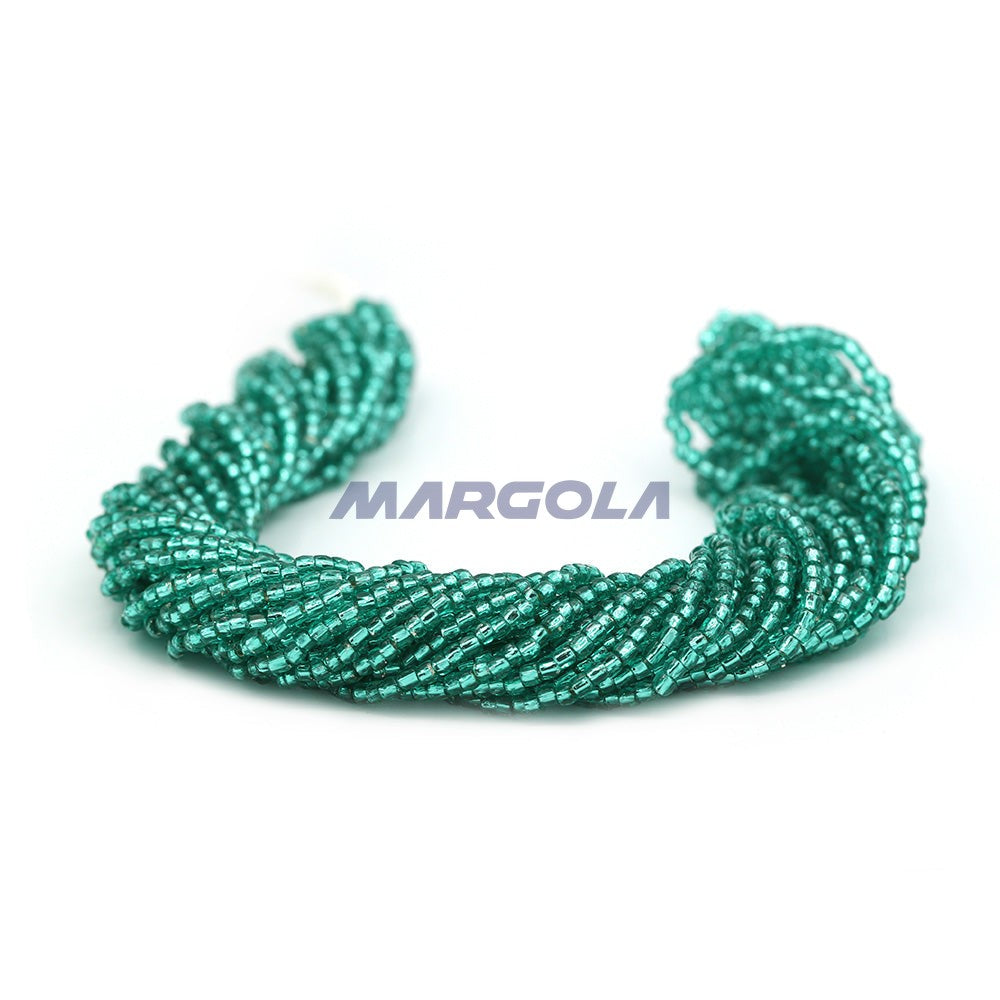 3 Cut 9/0 Light Blue Zircon Transparent Silver Lined Preciosa Ornela Beads