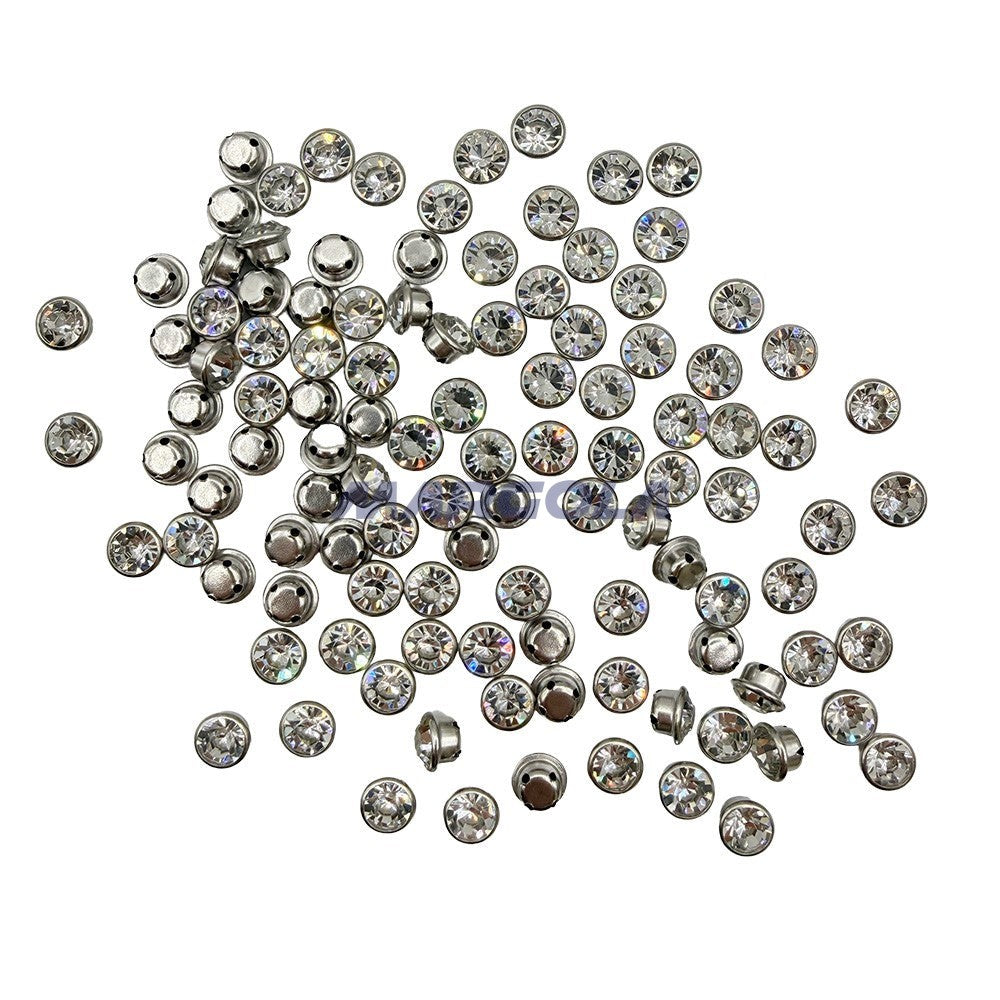 Rim Chatonmontee Set with Preciosa MC Crystal Optima Chatons 13ss - Crystal/Silver