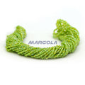 3 Cut 9/0 Citrine Luster Light Green Lined Preciosa Ornela Beads