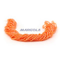 3 Cut 9/0 Citrine Luster Orange Lined Preciosa Ornela Beads