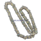 Czech Rhinestone Squaredelles - Crystal AB / Silver
