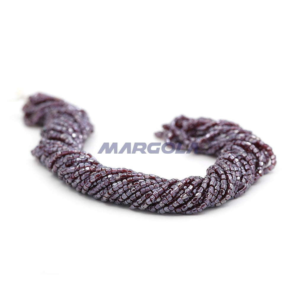 3 Cut 9/0 Garnet Transparent Luster Preciosa Ornela Beads