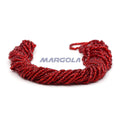 3 Cut 9/0 Siam Ruby Transparent Silver Lined Preciosa Ornela Beads