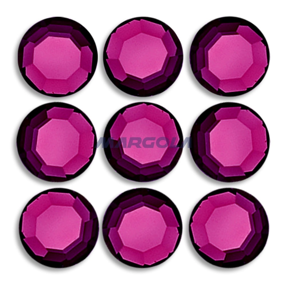 Preciosa & Jablonex Hot Fix Extra 2-Cut Glass Chaton Rose Flatback Rhinestones 20ss