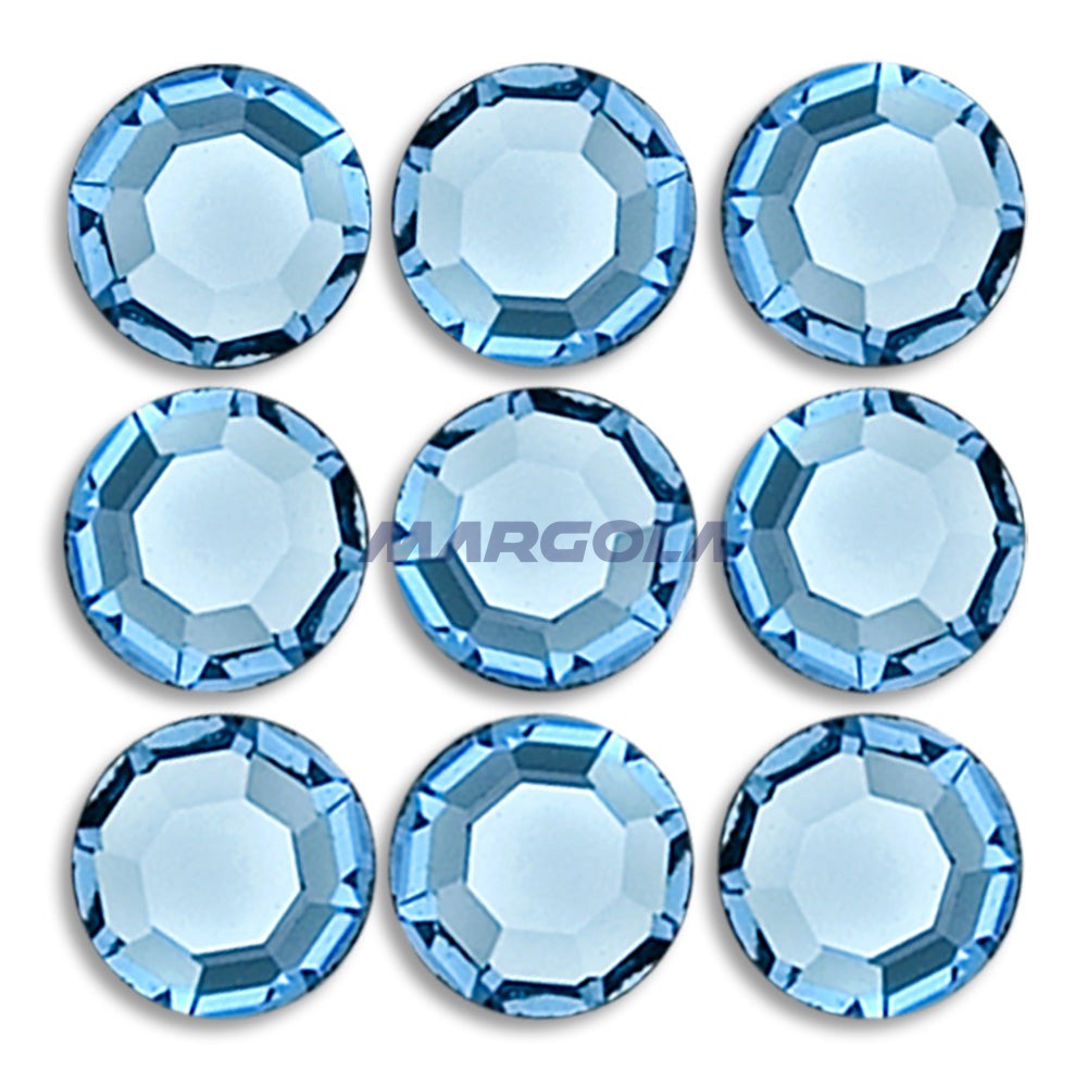 Preciosa & Jablonex Hot Fix Extra 2-Cut Glass Chaton Rose Flatback Rhinestones 40ss