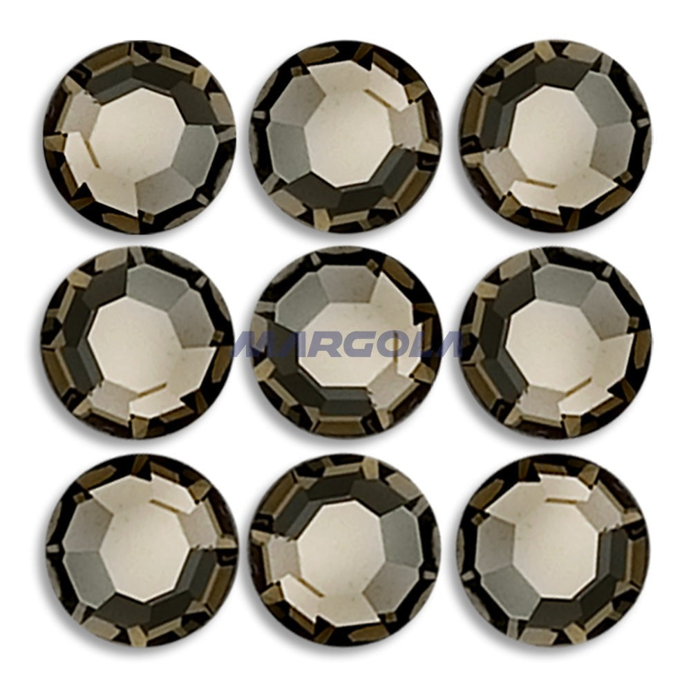 Preciosa & Jablonex Hot Fix Extra 2-Cut Glass Chaton Rose Flatback Rhinestones 40ss
