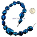 Chunky Mix Multi-Shape Beads - BLUE IRIS BOTH SIDES