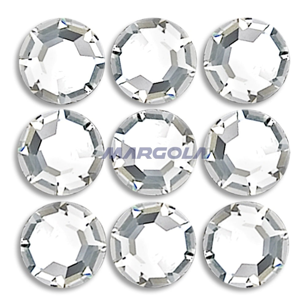 Preciosa & Jablonex Hot Fix Extra 2-Cut Glass Chaton Rose Flatback Rhinestones 8ss