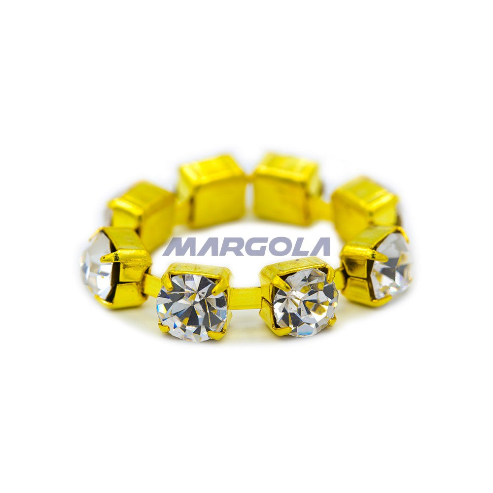 CZECH RHINESTONE CHAIN MACHINE CUT CRYSTAL - 14.5ss