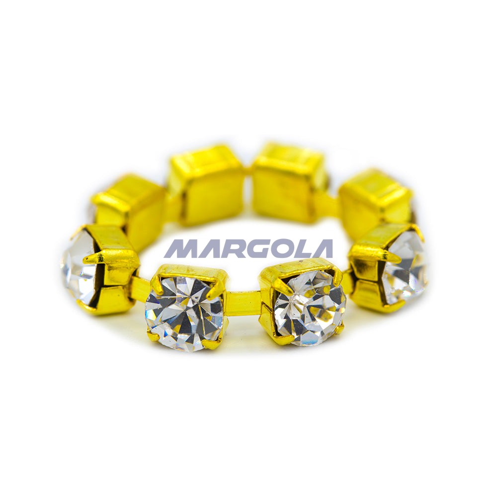CZECH RHINESTONE CHAIN MACHINE CUT CRYSTAL - 16ss