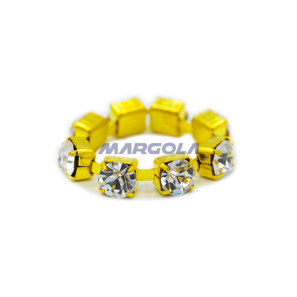CZECH RHINESTONE CHAIN MACHINE CUT CRYSTAL - 6.5ss