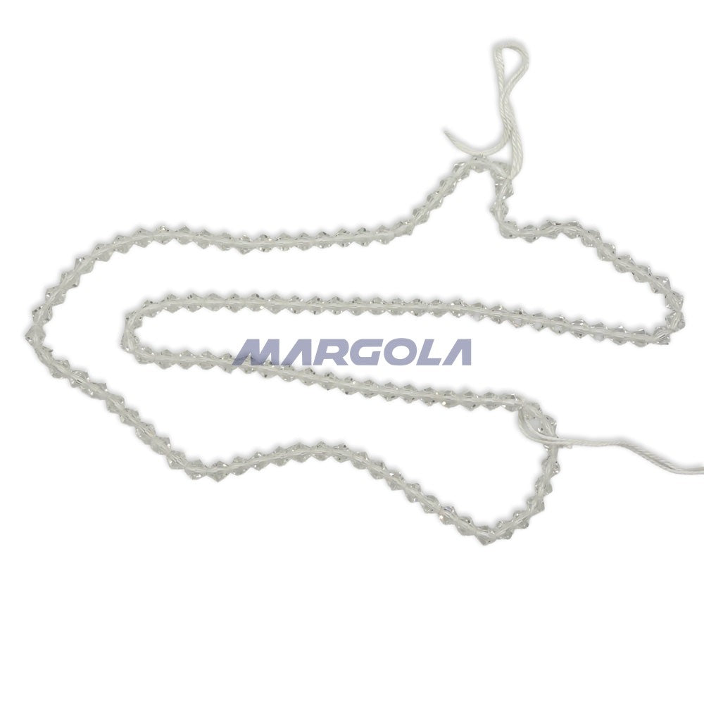 Vintage Preciosa Crystal 16 Faceted Bicone Beads - Crystal