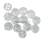 Vintage Preciosa Crystal 64 Faceted Round Beads - Crystal AB