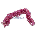 Faceted Czech Glass Fire Polished Multi Color Beads (Crystal, Pink & Fuchsia)