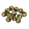 Vintage Western German Plexy Beads - SOFT GOLD RUFFLE