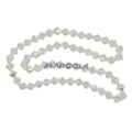Vintage Preciosa Crystal 16 Faceted Bicone Beads - Crystal AB