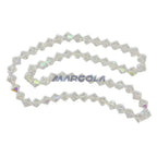 Vintage Preciosa Crystal 16 Faceted Bicone Beads - Crystal AB