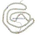 Vintage Preciosa Crystal 64 Faceted Round Beads - Crystal AB