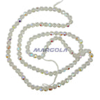 Vintage Preciosa Crystal 64 Faceted Round Beads - Crystal AB