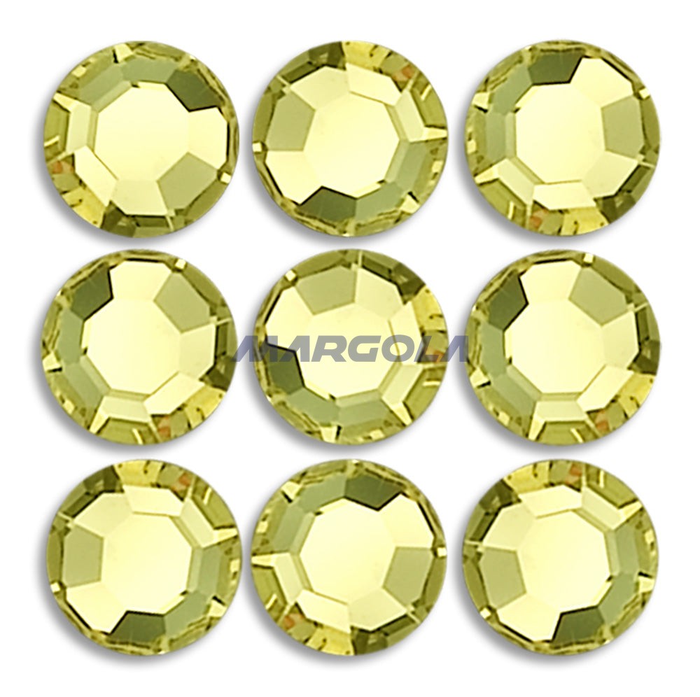 Preciosa & Jablonex Hot Fix Extra 2-Cut Glass Chaton Rose Flatback Rhinestones 40ss