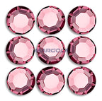 Preciosa & Jablonex Hot Fix Extra 2-Cut Glass Chaton Rose Flatback Rhinestones 40ss