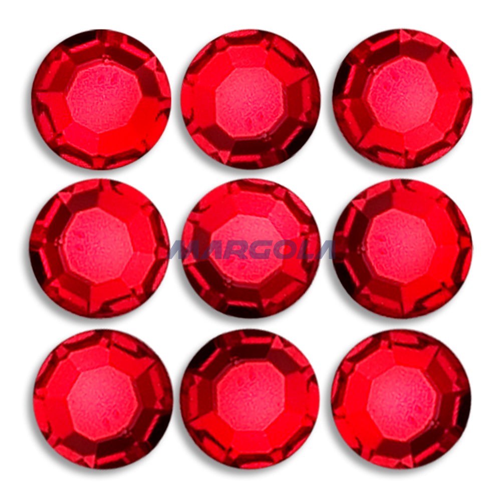 Preciosa & Jablonex Hot Fix Extra 2-Cut Glass Chaton Rose Flatback Rhinestones 40ss