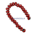 Chunky Rondelle Large Hole Lampwork Glass Beads - P12026