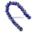 Chunky Rondelle Large Hole Lampwork Glass Beads - P12047