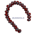 Chunky Rondelle Large Hole Lampwork Glass Beads - P12073