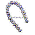 Chunky Rondelle Large Hole Lampwork Glass Beads - P12088