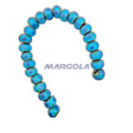 Chunky Rondelle Large Hole Lampwork Glass Beads - P12091