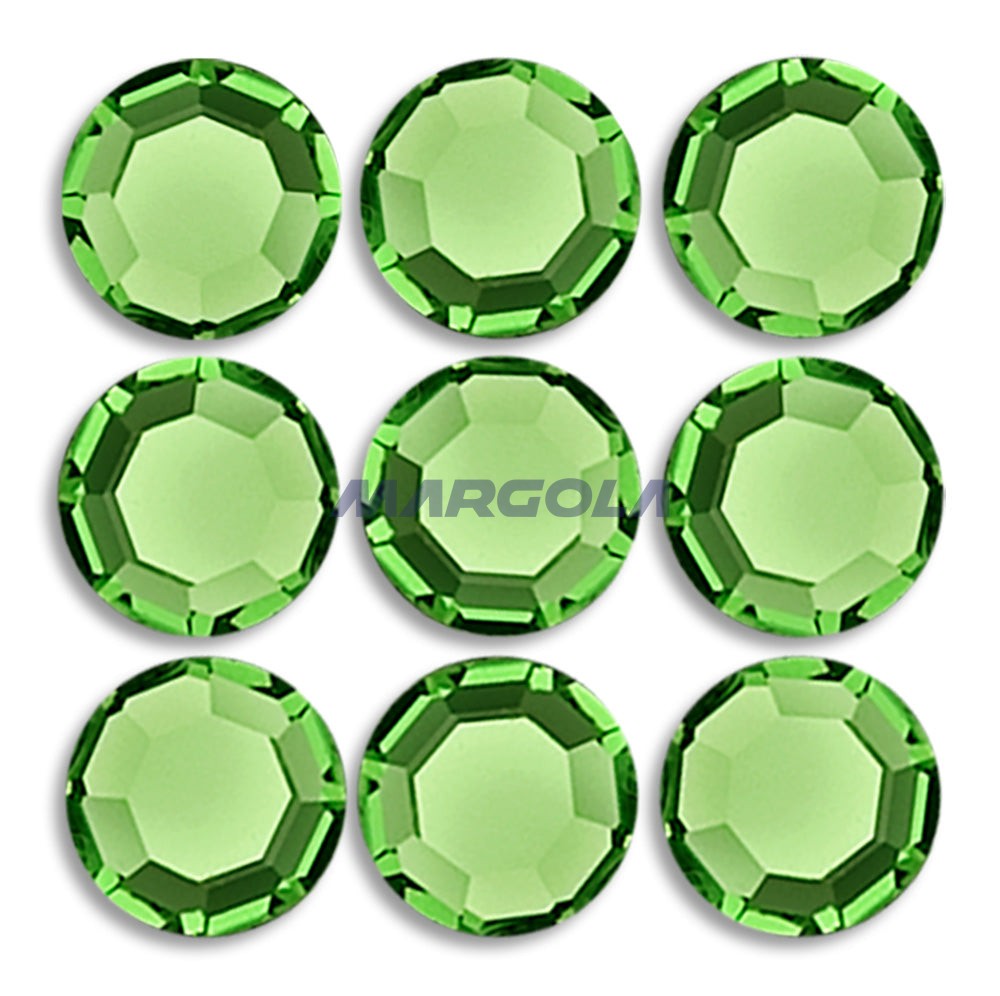 Preciosa & Jablonex Hot Fix Extra 2-Cut Glass Chaton Rose Flatback Rhinestones 40ss