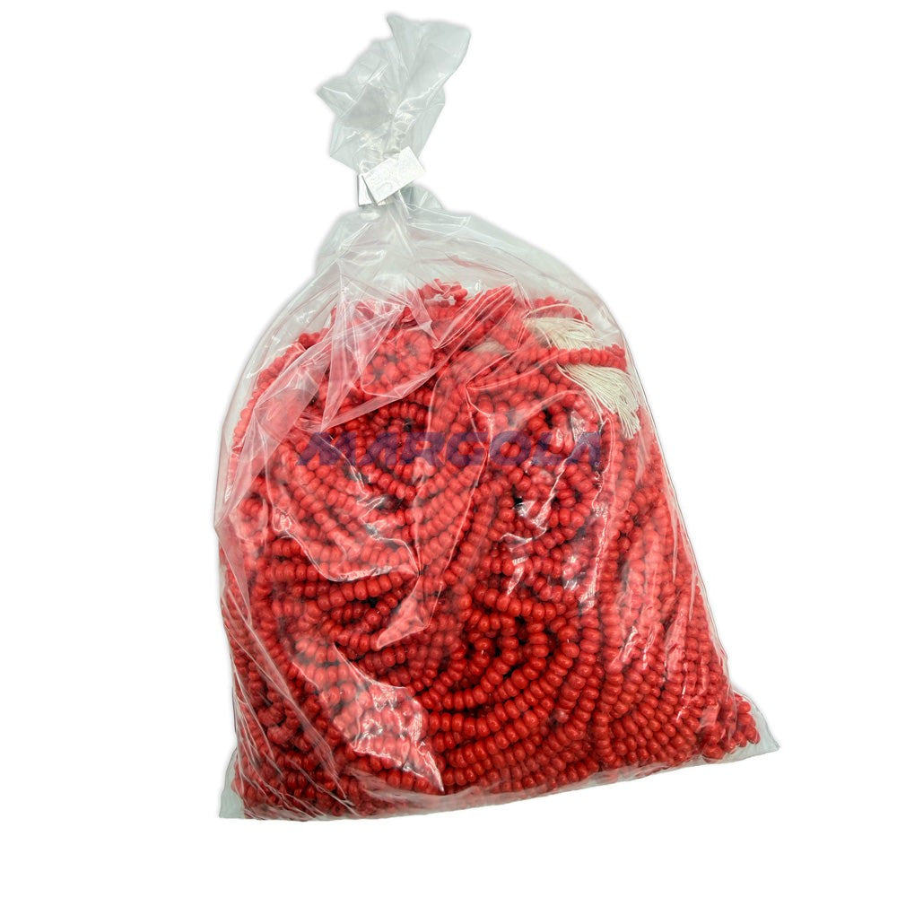 CLEARANCE SEED HANK 7/0 RED OPAQUE PRECIOSA ORNELA BEADS